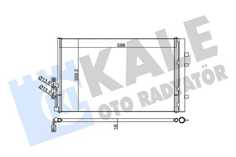 BMW Радіатор кондиціонера (конденсатор) з осушувачем X3 F25,X4 F26 12- Kale 352610