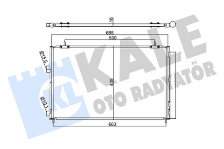 TOYOTA Радіатор кондиціонера (конденсатор) з осушувачем Rav 4 IV 12- Kale 353095