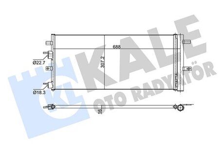 FORD Радіатор кондиціонера (конденсатор) Galaxy, Mondeo V, S-Max 14- Kale 353160