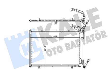 FORD Радіатор кондиціонера (конденсатор) B-Max, Fiesta VI, Transit Courier 12- Kale 353870