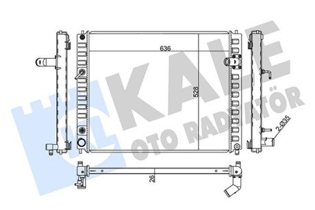 NISSAN радіатор охолодження Infiniti EX25/37,FX35/50,QX50/70 2.5/5.0 08- Kale 354220