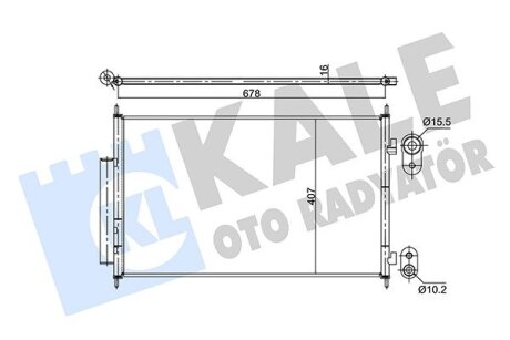 HONDA Радіатор кондиціонера (конденсатор) HR-V 15- Kale 354890