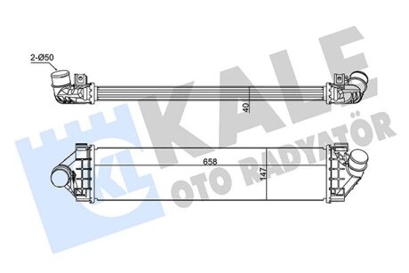 FORD Інтеркулер C-Max, Focus II, Kuga II 1.8/2.0TDCi 04- Kale 355015