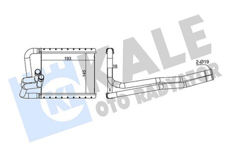 HYUNDAI Радіатор опалення i20 12- Kale 355130