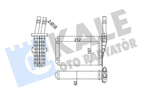 RENAULT Радіатор опалення Espace III Kale 355270