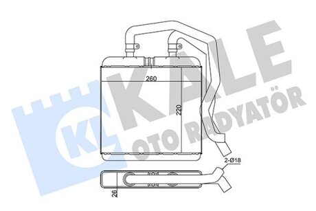 FIAT Радіатор опалення Iveco Daily III 99- Kale 355285