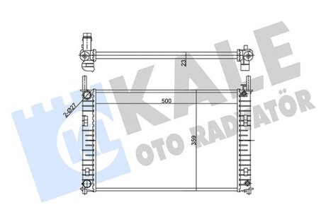 FORD Радіатор охолодження Fiesta V, Fusion 1.4 TDCI Kale 356885