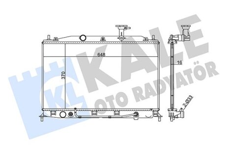 HYUNDAI радіатор охолодження Accent II,III 1.4/1.6 05- Kale 357900