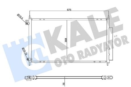 HONDA Радіатор кондиціонера (конденсатор) Accord VII 2.0/2.4 03- Kale 358210