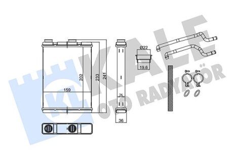 NISSAN Радіатор опалення QASHQAI II 13- Kale 359125