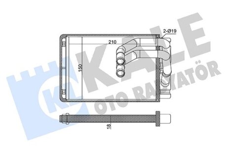 HYUNDAI Радіатор опалення MATRIX 01- Kale 360815