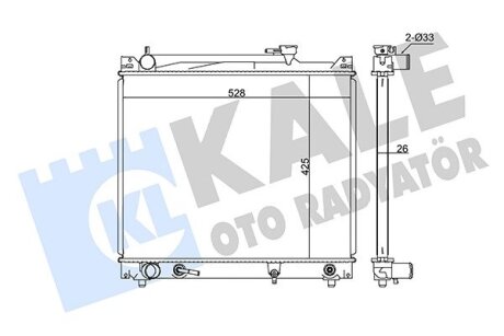 SUZUKI Радіатор охолодження Vitara,Grand Vitara I 2.0 94- Kale 365200