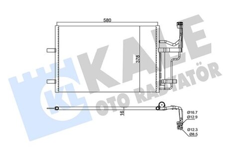 MAZDA Радіатор кондиціонера Mazda 3/5 03- Kale 382530