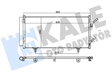 SUBARU Радіатор кондиціонера (конденсатор) Impreza, Forester, XV 08- Kale 389500