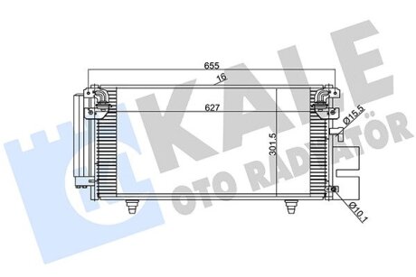 SUBARU Радіатор кондиціонера (конденсатор) Legacy IV, Outback 03- Kale 389900 (фото 1)