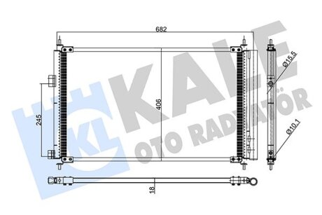 TOYOTA Радіатор кондиціонера (конденсатор) Previa III, Rav 4 III 05- Kale 390000