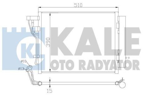 HYUNDAI Радіатор кондиціонера (конденсатор) i30 07-, Kia Ceed Kale 391600