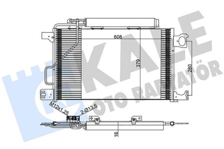 DB Радіатор кондиціонера (конденсатор) W203 Kale 392900