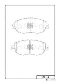 Колодки гальмівні KASHIYAMA D2129