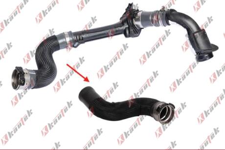 RENAULT патрубок інтеркулера правий RENAULT FLUENCE, GRAND SCENIC III, MEGANE III, SCENIC III 1.5D 02.09- Kautek RE-TH001