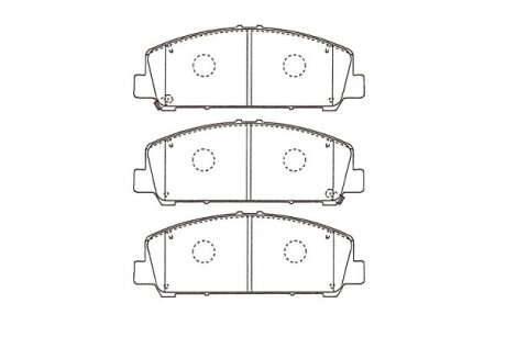 PARTS NISSAN Гальмівні колодки передн. INFINITI QX56 5,5 12- KAVO KBP-6611