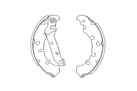 PARTS FORD Щеки тормозные Fiesta 95-,Fusion 02- KAVO KBS-5402