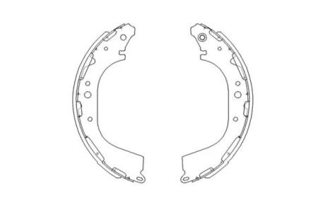 PARTS NISSAN щоки гальмівні PickUp 88-01 KAVO KBS-7411