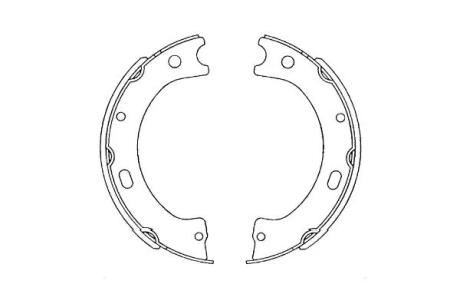 PARTS NISSAN колодки ручного гальма Patrol III/V KAVO KBS-7420