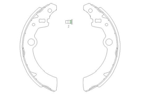 PARTS щоки гальм. SUZUKI Ignis, Wagon R+ KAVO KBS-8907