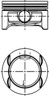 Поршень OPEL 73,65 KOLBENSCHMIDT 40386610