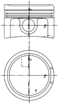 Поршень KOLBENSCHMIDT 40434600 (фото 1)