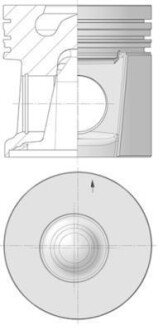 Поршень двигуна PERKINS 105,00 KOLBENSCHMIDT 40554600