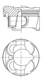 Поршень KOLBENSCHMIDT 41267600