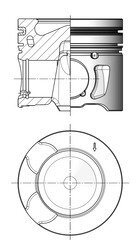 Поршень KOLBENSCHMIDT 41703600