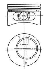 Поршень, комплект DAEWOO/OPEL 2,0 -98 KOLBENSCHMIDT 92123600 (фото 1)