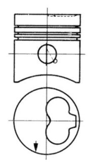 Поршень, комплект VW 1,6D/2,0D/2,4D KOLBENSCHMIDT 93260620