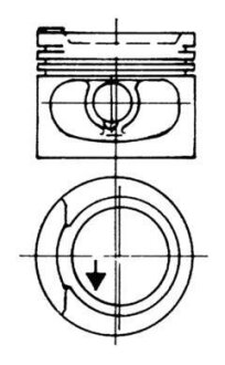 Поршень KOLBENSCHMIDT 93928620