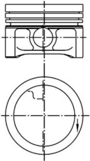 Поршень KOLBENSCHMIDT 99455610