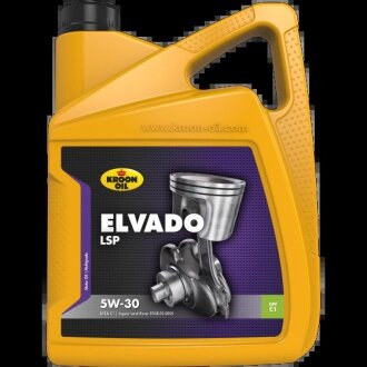 Масло моторное Elvado LSP 5W-30 (5 л) KROON OIL 33495