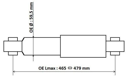 Амортизатор газомасляний KYB 3450023