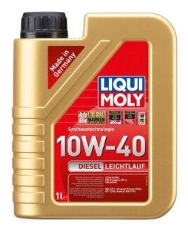 ОЛИВА МОТОРНА DIESEL LEICHTLAUF 10W-40 1Л LIQUI MOLY 21314