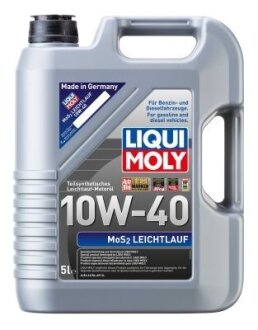 Моторна олива MOS2-LEICHTLAUF 10W-40 5Л LIQUI MOLY 2184 (фото 1)