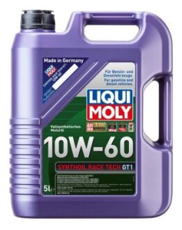 Моторна олива Synthoil Race Tech GT1 10W-60, 5л LIQUI MOLY 8909 (фото 1)