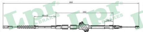 Трос ручного гальма LPR C0055B