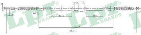 Трос ручного гальма LPR C0062B