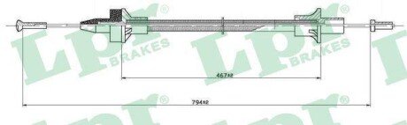 Трос зчеплення LPR C0076C