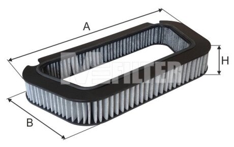 Фільтр салону вугільний M-FILTER K9151C