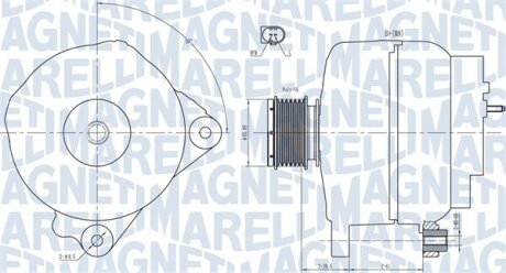 JEEP Генератор SEAT, VW, AUDI, DODGE, FORD, CHRYSLER MAGNETI MARELLI 063731763010