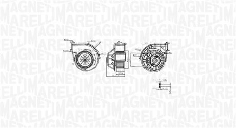 BMW Вентилятор салона X5 F15, X6 F16 06- MAGNETI MARELLI 069412761010