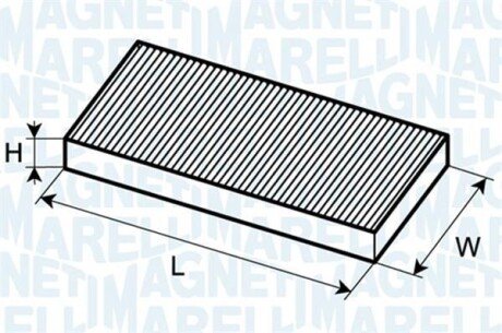 VW фільтр салону Passat 96-Audi 80, A4 MAGNETI MARELLI 350203061050